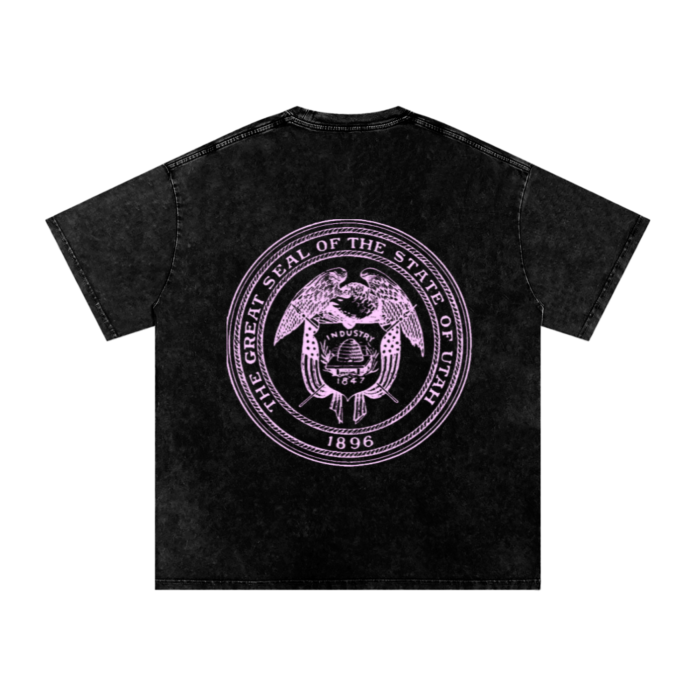 Pink Paradise Dream Acid Wash OVERSIZE T-Shirt