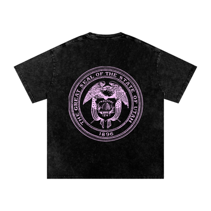 Pink Paradise Dream Acid Wash OVERSIZE T-Shirt